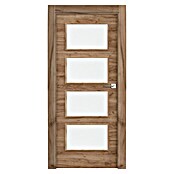 Solid Elements Puerta acristalada Cognac (82,5 x 203 cm, Izquierda, Roble, Maciza) | BAUHAUS