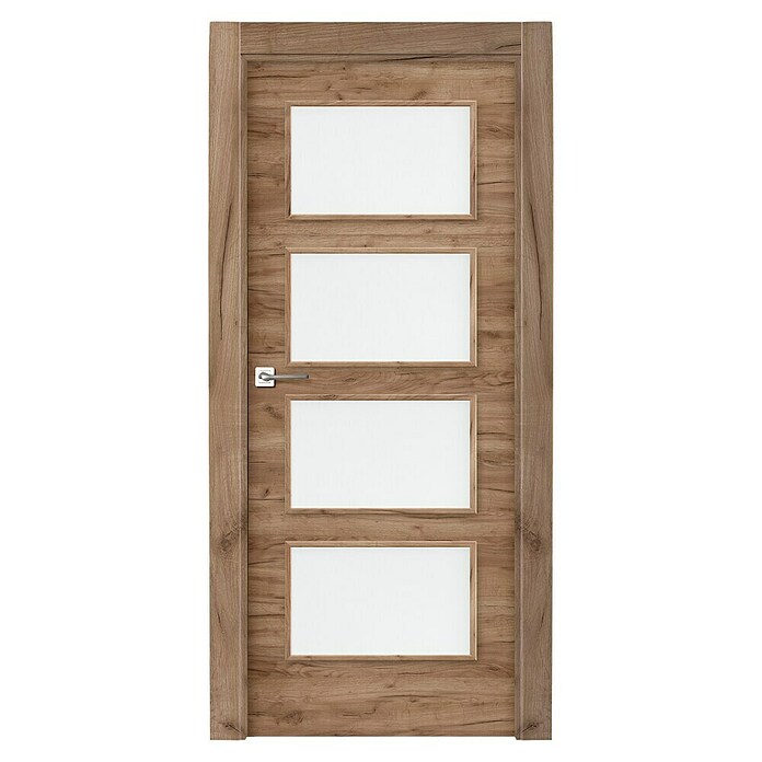Solid Elements Puerta acristalada Cognac (62,5 x 203 cm, Derecha, Roble, Maciza) | BAUHAUS