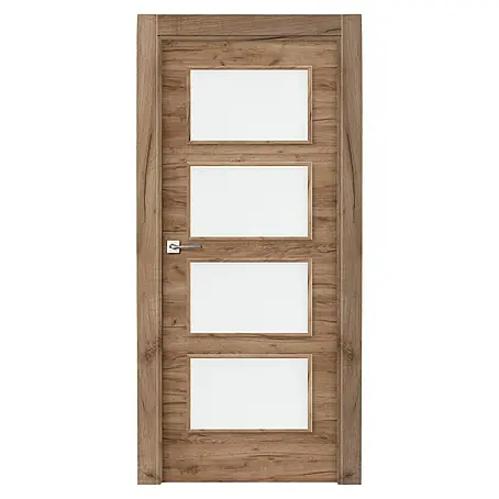 Solid Elements  Puerta acristalada Cognac