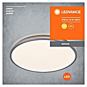 Osram Orbis LED-Deckenleuchte rund Slim Moia (24 W, Ø x H: 38 x 4 cm, Schwarz, Warmweiß) | BAUHAUS