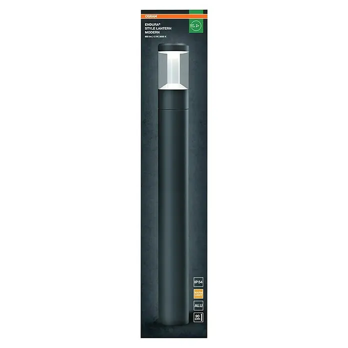 Osram Außensockelleuchte Lantern - Höhe: 90 cm, Warmweiß - Abbildung einer OSRAM Endura Style Modern Laterne, einer stilvollen und modernen Aussenleuchte.