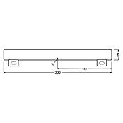Osram Buislamp LEDinestra (Lengte: 300 mm, Warm wit, 3 W, 250 lm, S14s) | BAUHAUS