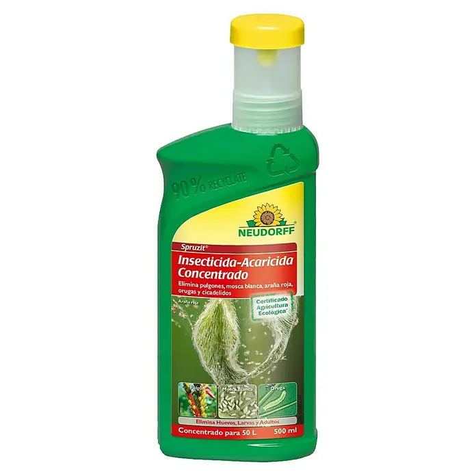Neudorff Antiorugas biológico acaricida Spruzit - 500 ml - Imagen del producto concentrado Insecticida-Acaricida Spruzit.