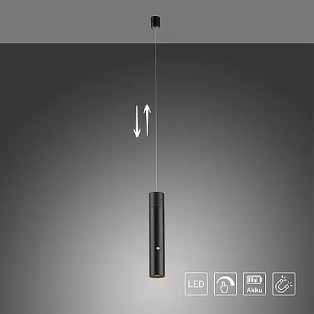 Just Light  LED-Akku-Pendelleuchte Attach