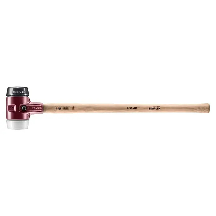 Halder Simplex Martillo blando Simplex - Largo: 800 mm, Plástico - Maza Simplex 80 con mango de nogal, ideal para trabajos precisos y aplicaciones robustas. Perfecta para artesanos y profesionales.