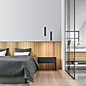 Just Light Led-pendellamp op accu Attach (3 W, Zwart, Warm wit) | BAUHAUS