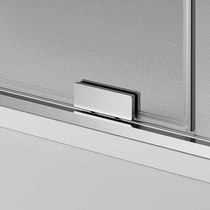 GME Mampara de ducha frontal corredera Kenna (151 x 195 cm, Espesor de vidrio: 8 mm, Cromo) | BAUHAUS