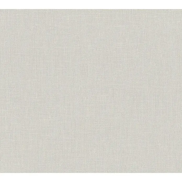 A.S. Création Metropolitan Stories Vliestapete Textil-Optik - Hellgrau, Uni, 10,05 x 0,53 m - Grauer Stoffhintergrund mit feiner Textur, ideal für vielseitige Designprojekte.