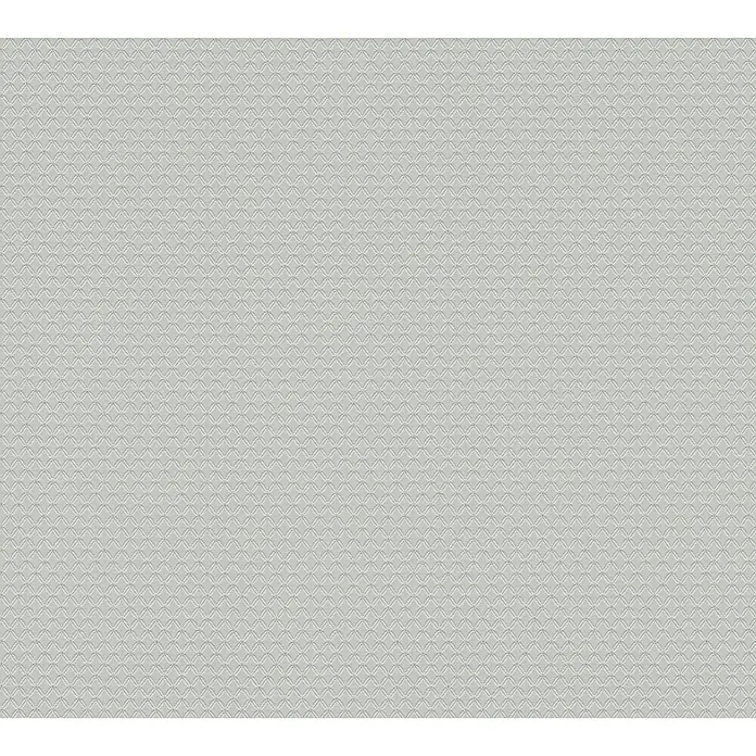 A.S. Création Metropolitan Stories Vliestapete Uni-Raute - Grau, Grafisch, 10,05 x 0,53 m - Grauer Hintergrund mit einem dezenten, sich wiederholenden geometrischen Muster, ideal für moderne Designprojekte und Texturen.