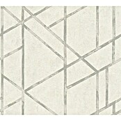 AS Creation Metropolitan Stories Vliestapete Geometrie (Weiß/Grau, Grafisch, 10,05 x 0,53 m)