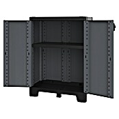 Terry Armario multiusos de plástico  Ardesia (L x An x Al: 39 x 68 x 93,5 cm, Número de puertas: 2 ud., Gris oscuro/Negro) | BAUHAUS