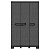 Terry Armario multiusos de plástico  Ardesia (L x An x Al: 39 x 102 x 172 cm, Número de puertas: 3 ud., Gris oscuro/Negro) | BAUHAUS