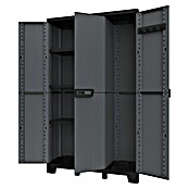 Terry Armario multiusos de plástico  Ardesia (L x An x Al: 39 x 102 x 172 cm, Número de puertas: 3 ud., Gris oscuro/Negro) | BAUHAUS