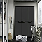 Terry Armario multiusos de plástico  Ardesia (L x An x Al: 39 x 102 x 172 cm, Número de puertas: 3 ud., Gris oscuro/Negro) | BAUHAUS