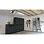 Terry Armario multiusos de plástico  Ardesia (L x An x Al: 39 x 102 x 93,5 cm, Número de puertas: 3 ud., Gris oscuro/Negro) | BAUHAUS