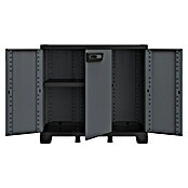 Terry Armario multiusos de plástico  Ardesia (L x An x Al: 39 x 102 x 93,5 cm, Número de puertas: 3 ud., Gris oscuro/Negro) | BAUHAUS