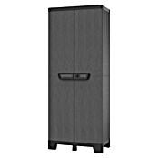 Terry Armario multiusos de plástico  Ardesia (L x An x Al: 39 x 68 x 172 cm, Número de puertas: 2 ud., Gris oscuro/Negro) | BAUHAUS