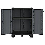 Terry Armario multiusos de plástico  Ardesia (L x An x Al: 39 x 68 x 93,5 cm, Número de puertas: 2 ud., Gris oscuro/Negro) | BAUHAUS