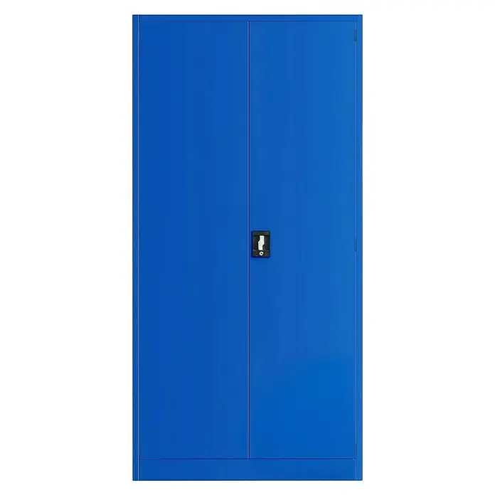 Jan Nowak Werkzeugschrank Darek - H x B x T: 185 x 92 x 50 cm, Blau - Blaue Metallschrank mit abschließbaren Türen für Büro- oder Werkstattbedarf, robust und praktisch.
