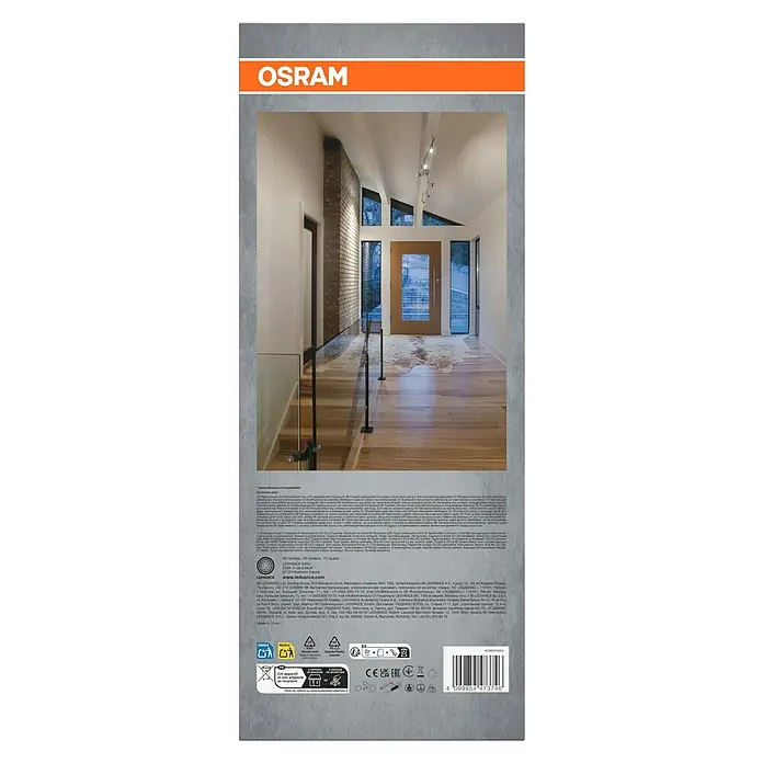 Osram LED-Deckenstrahler - 15,6 W, L x B x H: 1.190 x 80 x 170 mm, Nickel matt, Warmweiß, 6 Stk. - OSRAM LED-Leuchtenpackung. Moderne Beleuchtungslösung für stilvolle Innenräume, ideal für zeitgemäße Wohnkonzepte und Akzentbeleuchtung.