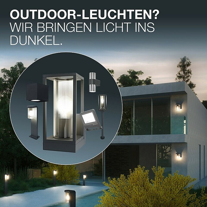 Osram Zunanja svetilka s senzorjem Endura  (Do x Š x V: 23 x 17 x 28 cm, IP44) | 3090 - Bewegungsmelder | CAJA - Outdoorleuchten Hochvolt | CAJ - Outdoorleuchten | CA - Beleuchtung | C - Elektro | BAUHAUS