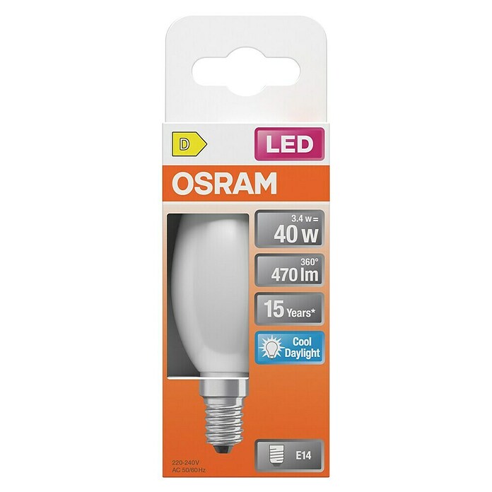 Osram LED žarulja B40 865  (E14, 4 W, 470 lm) | BAUHAUS
