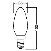 Osram Star LED-Lampe Classic B - frosted (E14, Nicht Dimmbar, Kaltweiß, 250 lm, 1,8 W) | BAUHAUS