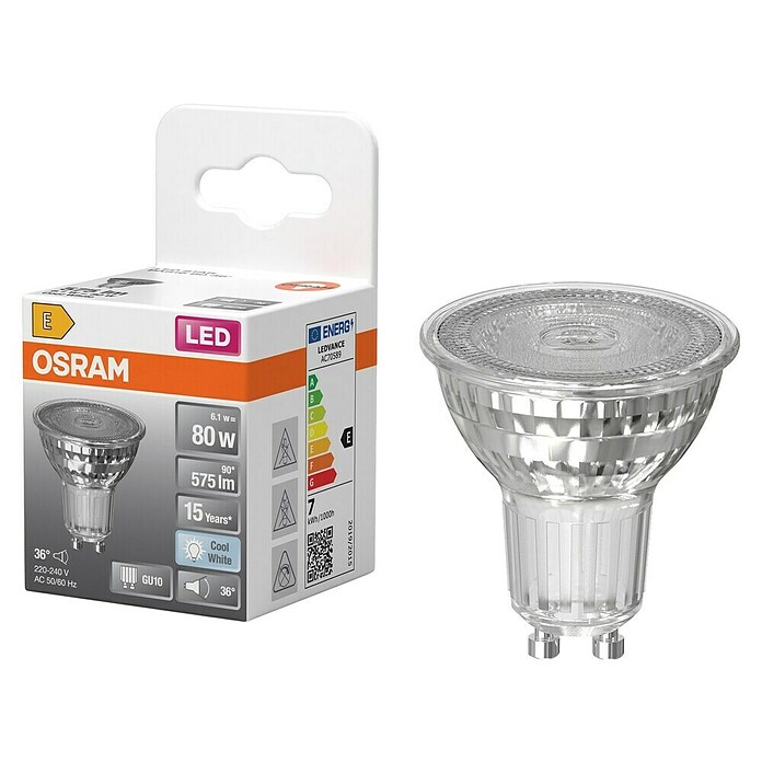 Osram Bombillas LED (GU10, 6,9 W, 575 lm) | BAUHAUS