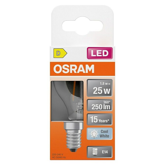 Osram LED-Leuchtmittel P25 (E14, 1,8 W, 250 lm) | BAUHAUS