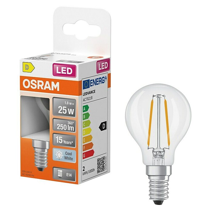Osram LED-Leuchtmittel P25 (E14, 1,8 W, 250 lm) | BAUHAUS