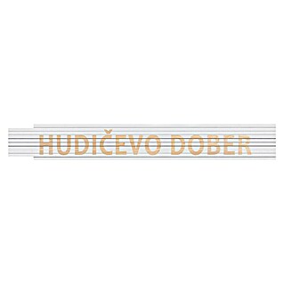 Heka Zložljivi meter (Dolžina: 2 m, Bela, Natis: HUDIČEVO DOBER)