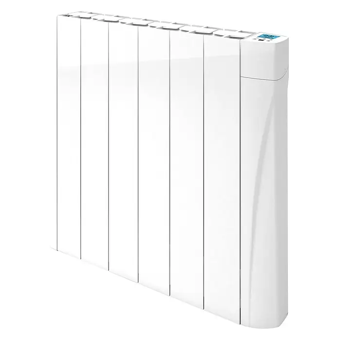 Voltomat HEATING Emisor térmico VOLTC - Potencia: 1.000 W, 9,8 x 58,5 x 57,5 cm, Cerámico - Radiador eléctrico blanco y elegante con control digital, para una calefacción eficiente en cualquier habitación.