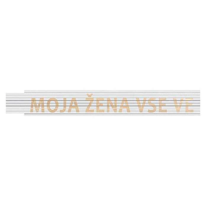 Heka Zložljivi meter  (Dolžina: 2 m, Bela, Natis: MOJA ŽENA VSE VE) | Zložljivi metri | Merilna orodja | Orodja in stroji | Izdelki | BAUHAUS