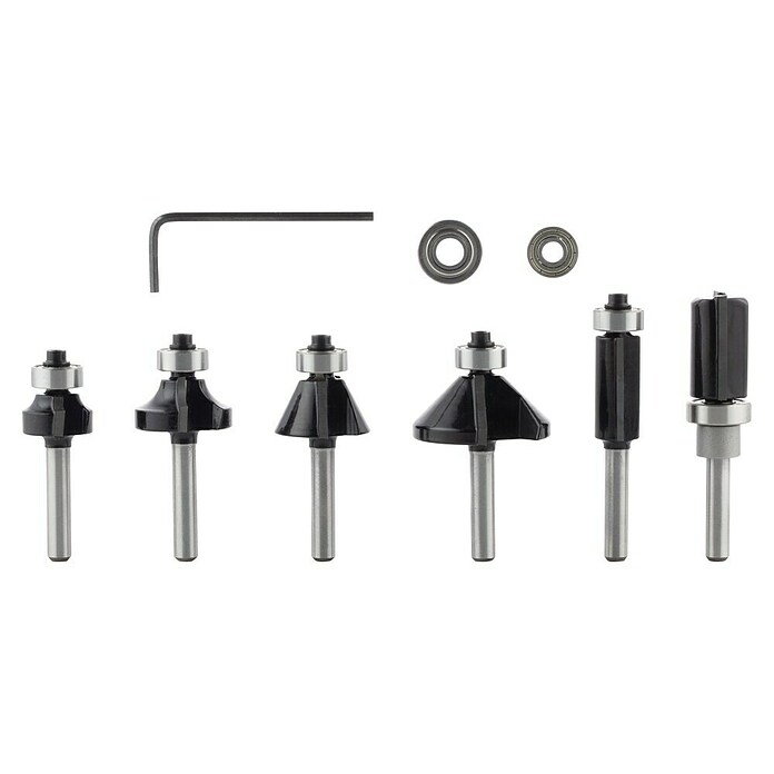 Bosch Set rezkarjev za obrobe in robove PRO  (Premer stebla svedra: 6 mm, 6 -del.) | 2547 - Fräser,Raspeln Senker | BCDA - Zubeh Bohrm/Bohrhämmer/Akkumasch | BCD - Maschinenzubehör | BC - Maschinenzubehör | B - Werkz/Masch/Maschzubeh/Auto | BAUHAUS