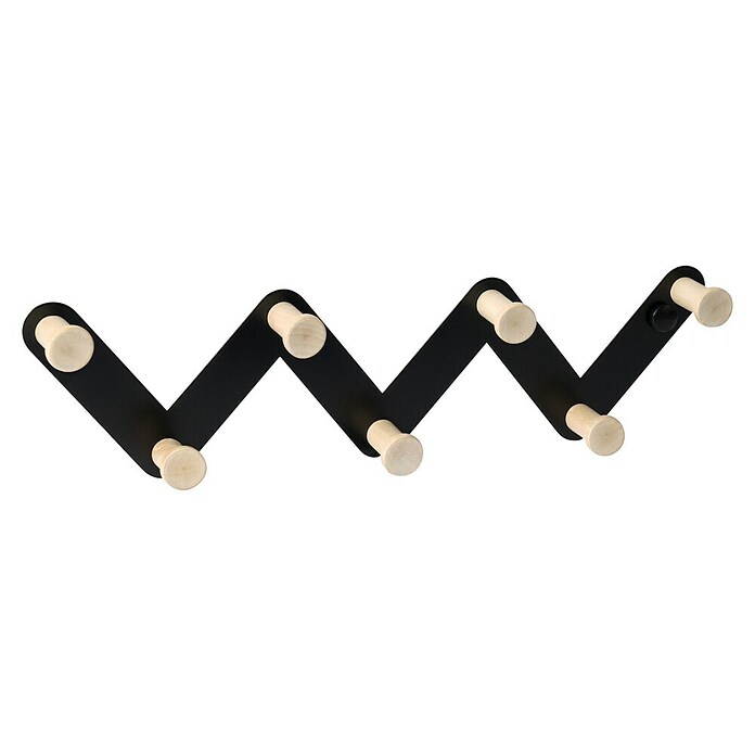 Nesu Perchero 9604 (Largo: 33 cm, Número de ganchos: 7 ud., Negro) | BAUHAUS