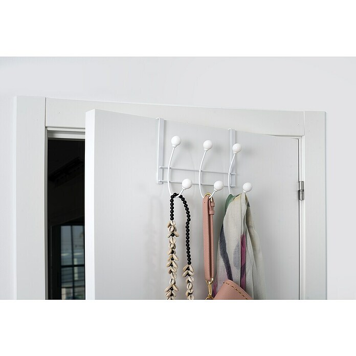 Nesu Perchero 902 (L x An x Al: 26,5 x 19 x 8,2 cm, Número de ganchos: 6 ud., Blanco) | BAUHAUS