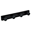 Nesu Perchero 9062 (L x An x Al: 41 x 6 x 5,5 cm, Número de ganchos: 4 ud., Negro) | BAUHAUS