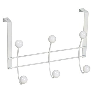 Nesu Perchero 902 (L x An x Al: 26,5 x 19 x 8,2 cm, Número de ganchos: 6 ud., Blanco)