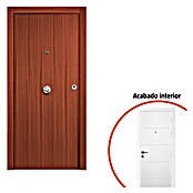 Puerta de entrada interior mixta (82,5 x 203 cm, Apertura según normativa: Izquierda, Sapelly/Blanco, Rayas) | BAUHAUS