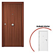 Puerta de entrada interior mixta (82,5 x 203 cm, Derecha, Sapelly/Blanco, Lisa) | BAUHAUS