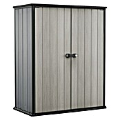 Keter Armario de jardín (140 x 73,6 x 170,4 cm, Gris, Puerta doble)