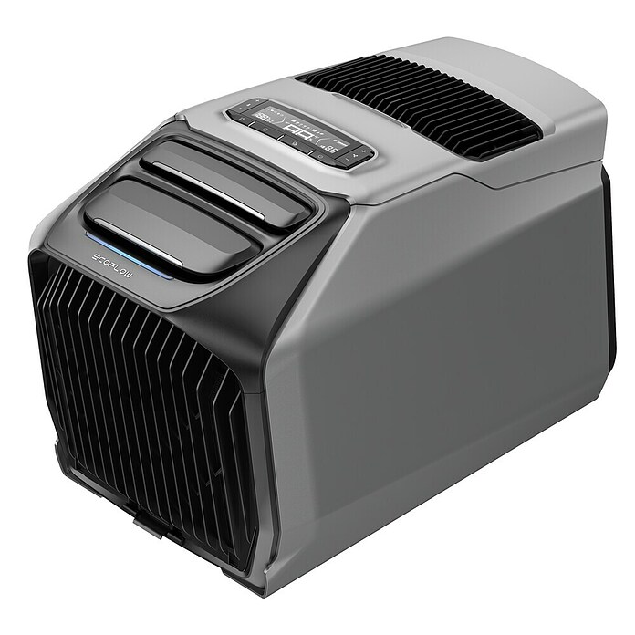 EcoFlow Mobilni klima uređaj Wave 3  (1,8 kW, Površina prostorije: 11 m² - 17 m², Siva, Crna) | BAUHAUS