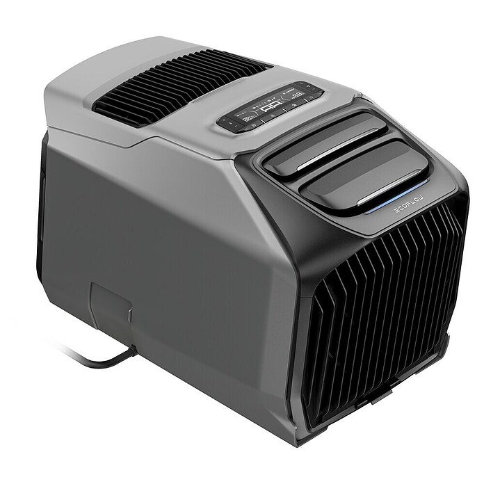 EcoFlow Mobilni klima uređaj Wave 3  (1,8 kW, Površina prostorije: 11 m² - 17 m², Siva, Crna) | BAUHAUS