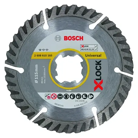 Bosch Professional X-Lock Disco de corte de diamante Standard for Universal