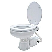 Albin Pump Bordtoilette Standard Electric EVO Kompakt Low 12V (L x B x H: 42,5 x 45 x 31 cm, Spülsystem: Elektrisch, Weiß)