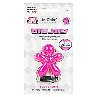 Mr & Mrs Fragrance Ambientador de coche Big Joy (Sour, Rosa, 50 días)