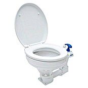 Albin Pump Bordtoilette manuell Comfort (L x B x H: 46 x 47 x 33,5 cm, Spülsystem: Manuelle Wasserspülung, Weiß)