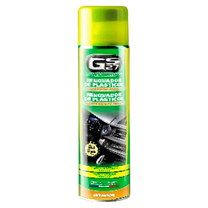 GS27 Limpia salpicaderos - 400 ml, Mate - Bote de restaurador de plásticos Gs27 para el cuidado y protección de los interiores de los coches. Limpia y refresca las superficies de plástico.