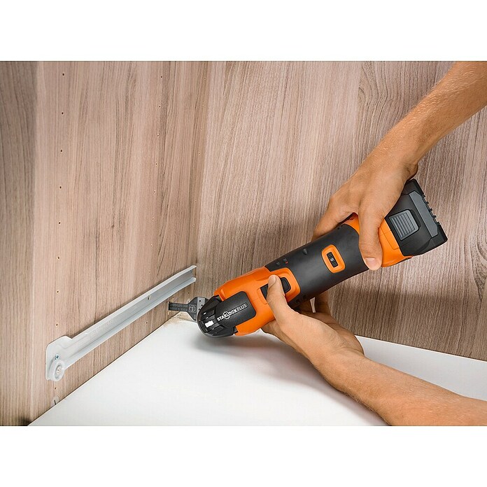 Fein AMPShare 18V Akku-Multifunktionswerkzeug MultiMaster AMM500 Plus Top AS (18 V, Ohne Akku, Leerlaufschwingzahl: 11 000 /min - 18 500 /min) | BAUHAUS