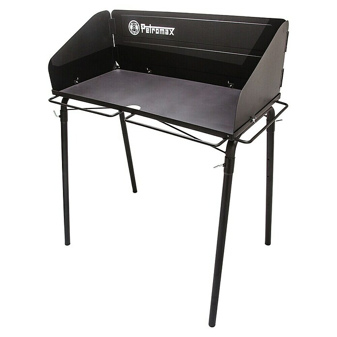 Petromax Tisch FE90 für Feuertöpfe (Edelstahl, L x B x H: 103 x 68 x 116 cm, Schwarz) | BAUHAUS